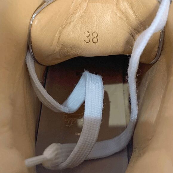 Christian Louboutin Bip Bip Orlato Glitter EU 38 US 8 High Top Lace Up Sneakers - Picture 11 of 12